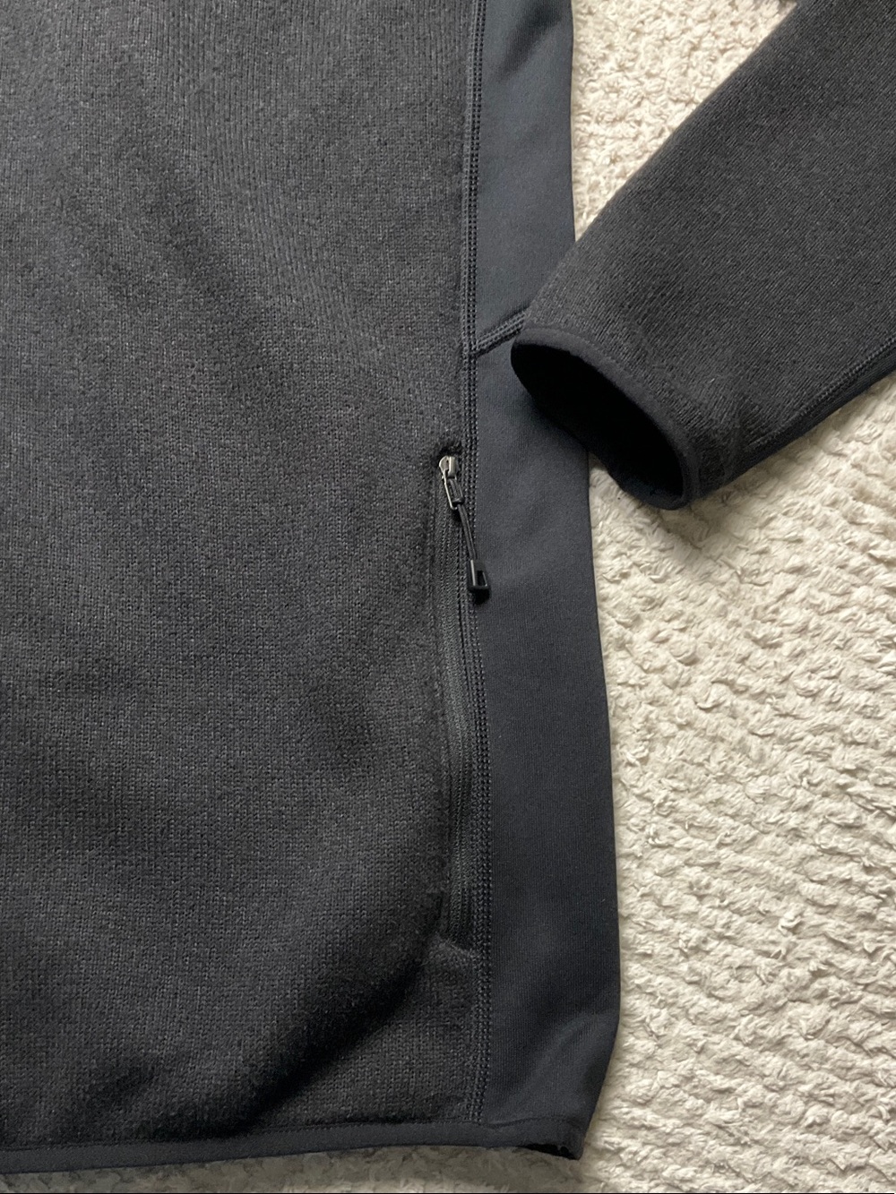 Patagonia Black M's Performance Better Sweater Hoody Size Large *Embroidery - Picture 7 of 16